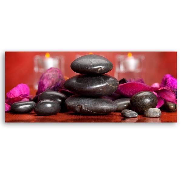 Wandbild steine zen 120 x 40 cm