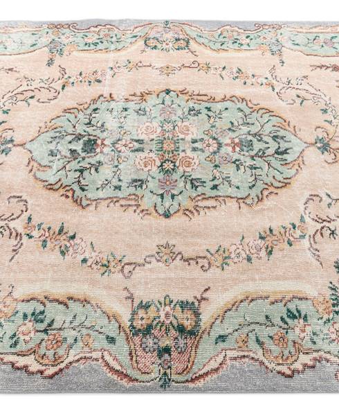 Teppich Ultra Vintage CCCVII Orange - Wolle - 175 x 1 x 284 cm