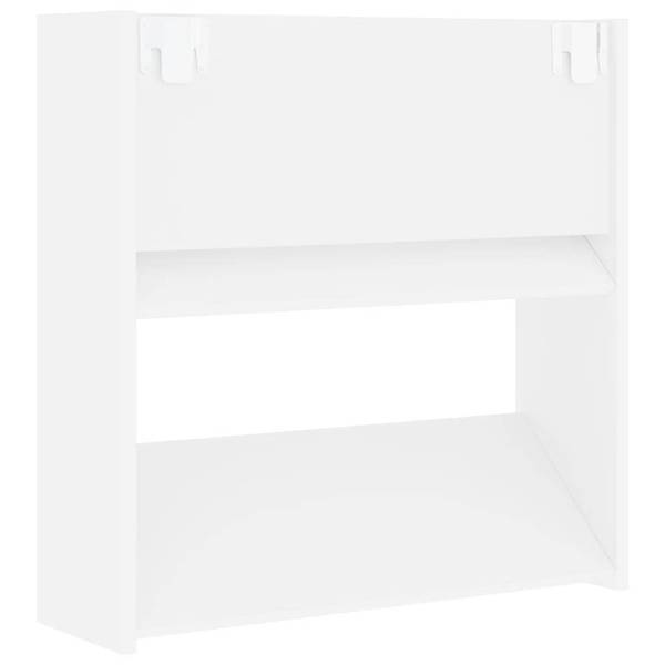 Wand-Schuhschrank 3008002-3 (4er Set) Weiß - Holzwerkstoff - 18 x 60 x 60 cm