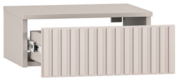 Nachttisch Caletto Grau - Melamin - 45 x 18 x 34 cm