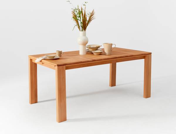 Esstisch Massivholz Kernbuche geölt Braun - Buche - 100 x 77 x 180 cm