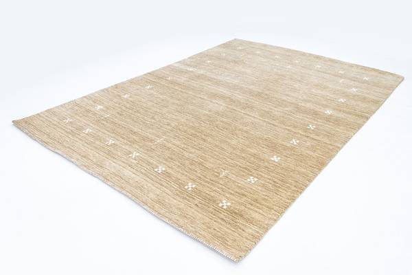 Wollteppich Mountain Beige - Wolle - 70 x 2 x 120 cm