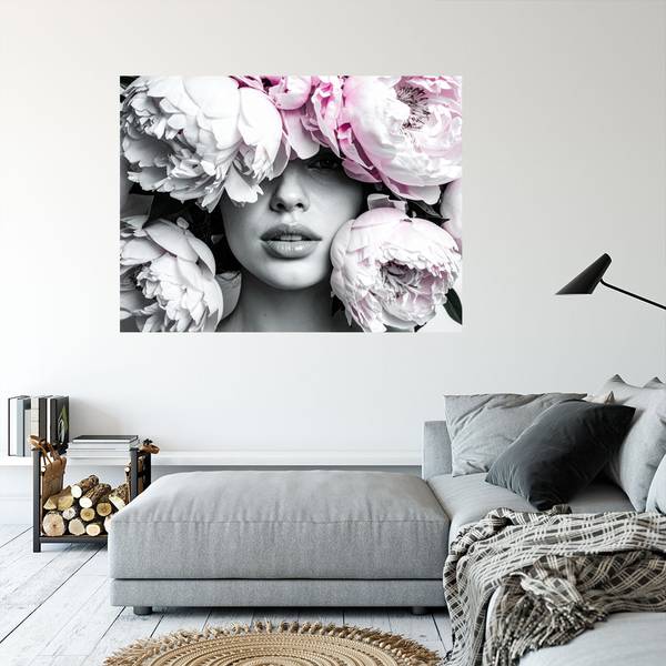 Wandsticker Frau 120 x 80 cm