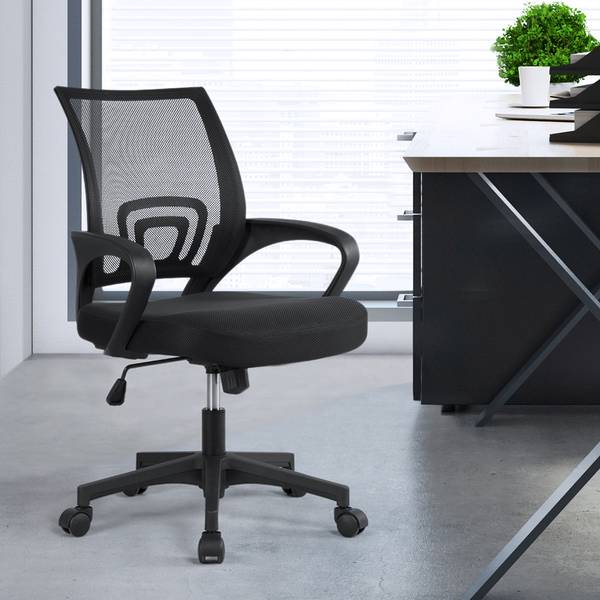 2 x Ergonomischer Bürostuhl Schwarz - Kunststoff - 60 x 97 x 61 cm