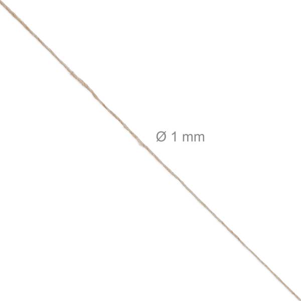 Jute touw 1 mm x 500 m set van 2 bruin - natuurvezel - 9 x 15 x 9 cm