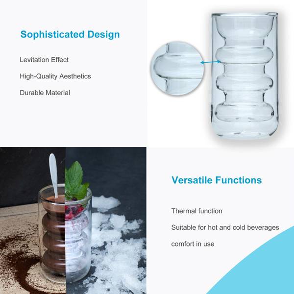 Kaffee Glas Tiara Höhe: 15 cm - 0.26 L