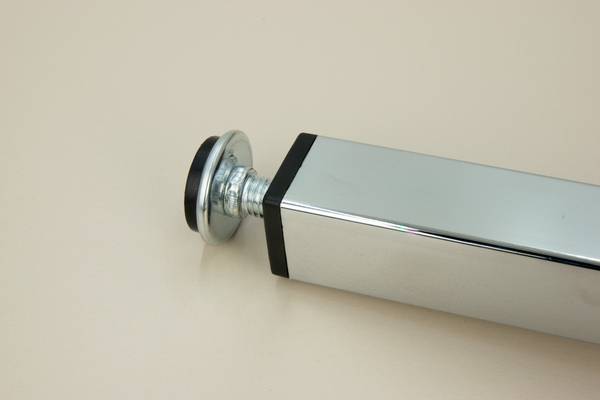 Möbelfuß Lapoz Silber - Höhe: 10 cm