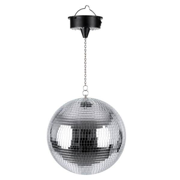 Discokugel mit Motor & Licht 40 x 40 cm