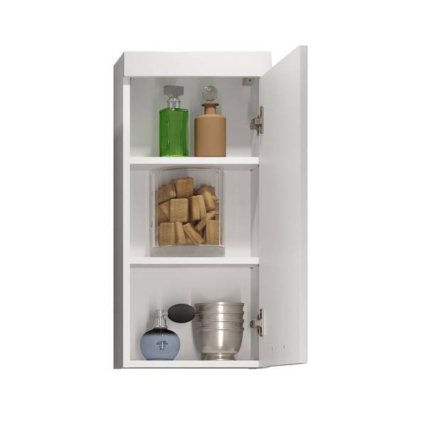 Badkamerkastje Devon wit - deels massief hout - 35 x 75 x 16 cm