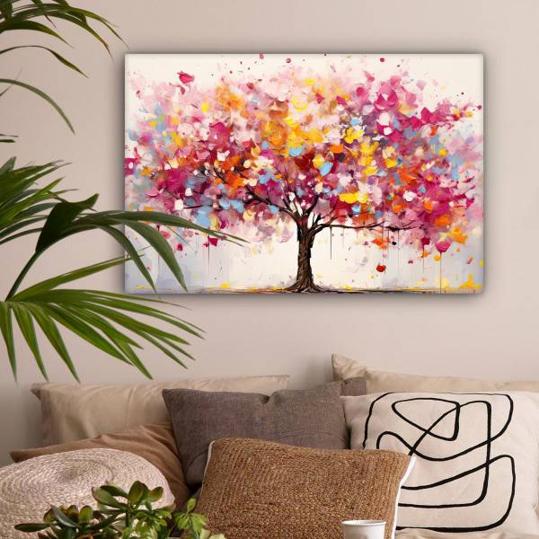 TABLEAU SUR TOILE Aquarelle 90 x 60 cm