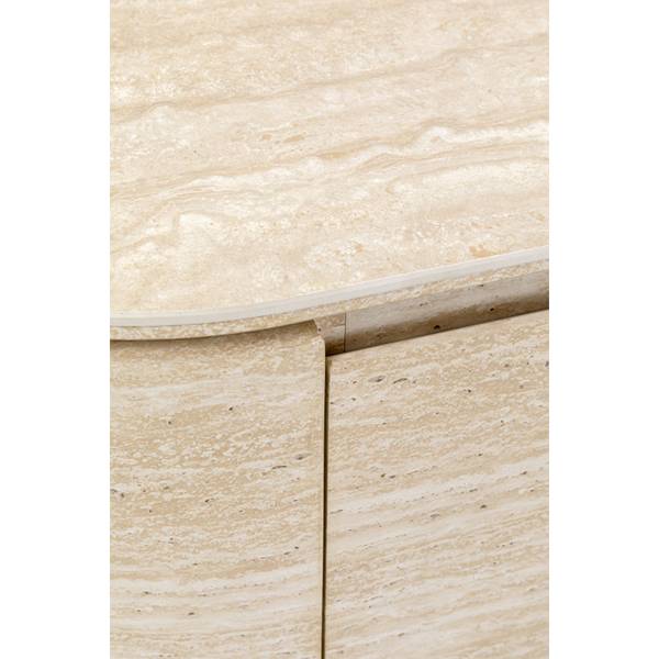 Sideboard Linnea Beige - Stahl - 180 x 78 x 42 cm