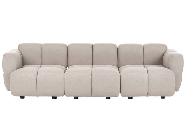 Sofa MAKSABERG 3-tlg Beige - 253 x 87 cm