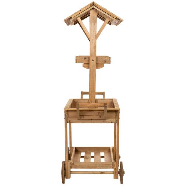 Display-Wagen 4523996724 Braun - Massivholz - 47 x 137 x 47 cm