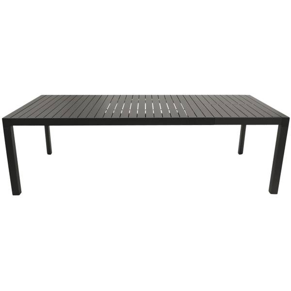 Garnitur LAGOS XL 9-teilig Schwarz - Grau - Aluminium - 195 x 76 x 255 cm