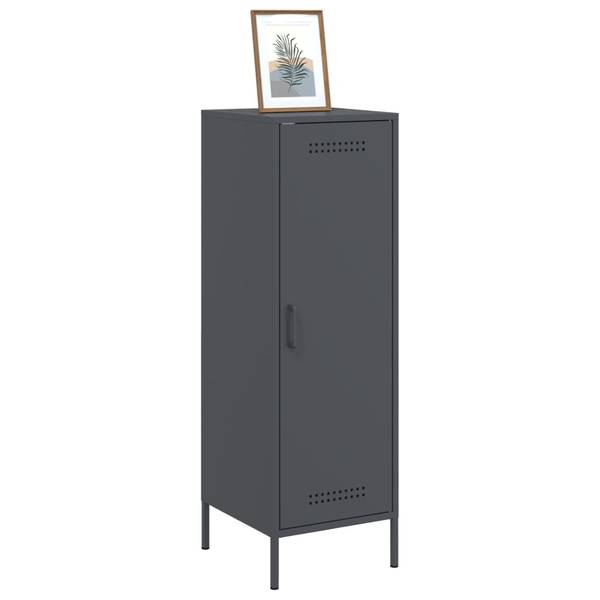 Highboard DE9102 Grau - Metall - 39 x 113 x 36 cm