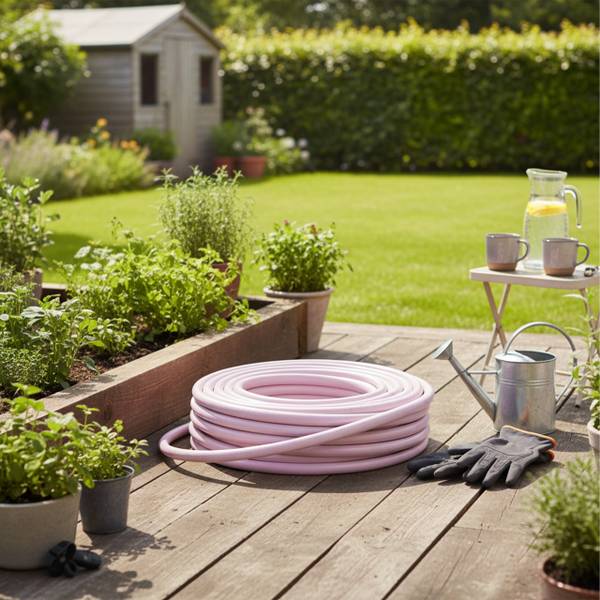 Weerbestendige tuinslang roze Diepte: 3000 cm