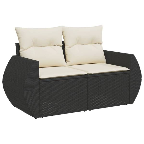 Garten-Lounge-Set 3034450-2 (6-teilig) Schwarz - Creme - Weiß