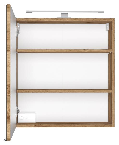 Waschtisch-Set Davos 90cm Braun - Holzwerkstoff - 90 x 180 x 47 cm
