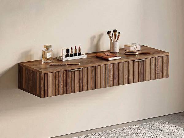 Konsolenschreibtisch FRALYN Braun - Holz teilmassiv - 110 x 20 x 45 cm