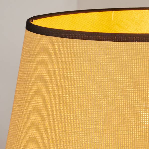 Pendelleuchte Tamarispa Beige - Schwarz - Webstoff - Aluminium - 41 x 151 x 41 cm