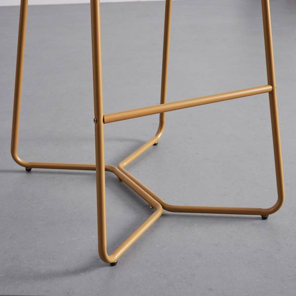 Barhocker FONIA Grau - Metall - Textil - 46 x 103 x 57 cm