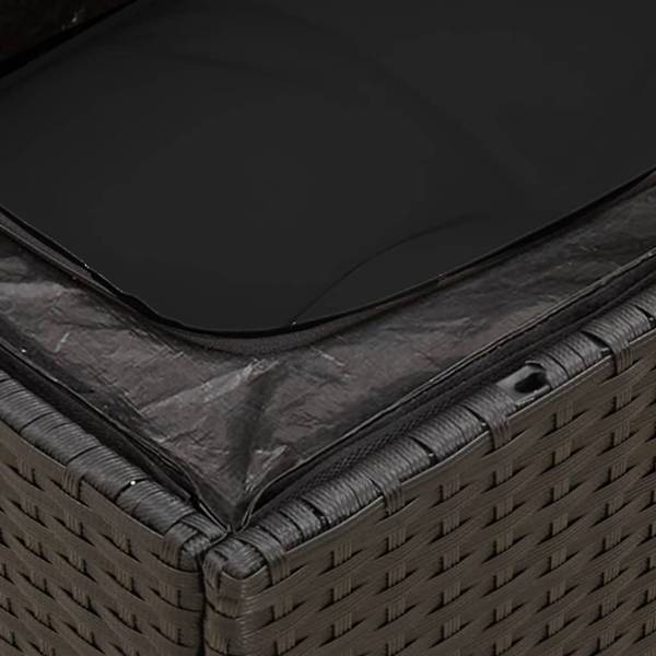 Salon de jardin 3035659-1 lot de 8 Noir