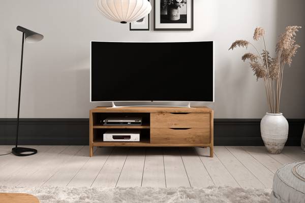 TV-schrank PAUL Braun - Wildeiche - 111 x 48 x 50 cm