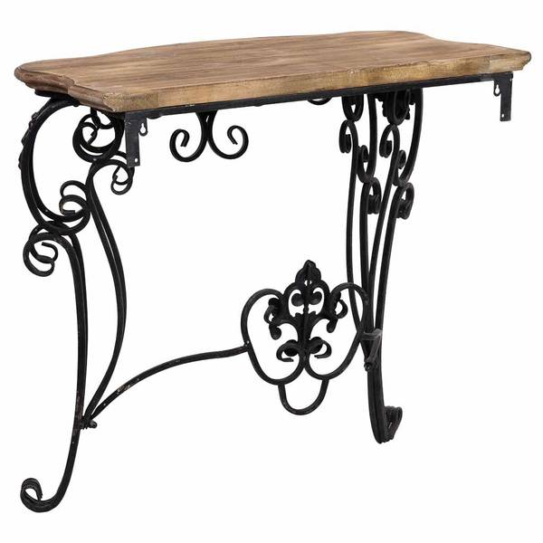 Konsole Royal Schwarz - Metall - 87 x 80 x 41 cm