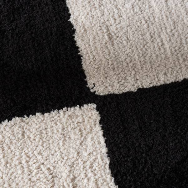 Teppich Blox Schwarz - Textil - 120 x 2 x 170 cm