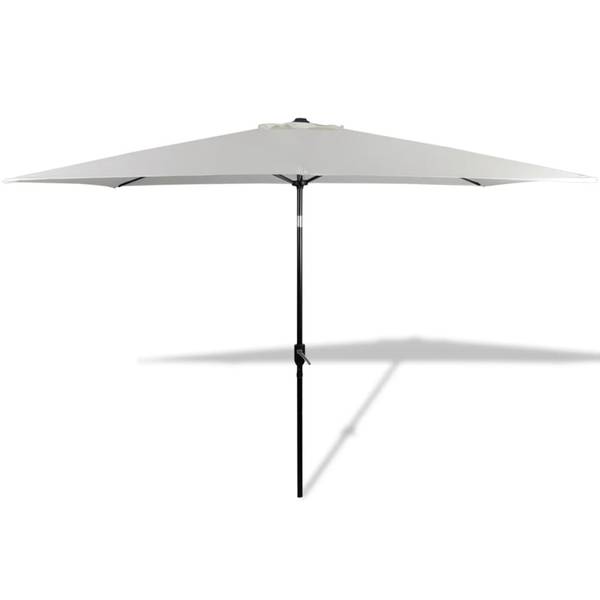 Sonnenschirm 3000089-1 Weiß - Polyester - Stahl - 300 x 240 x 200 cm
