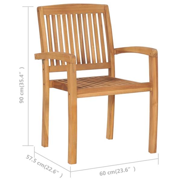 Gartenstuhl 3007899-4 8er Set Rot