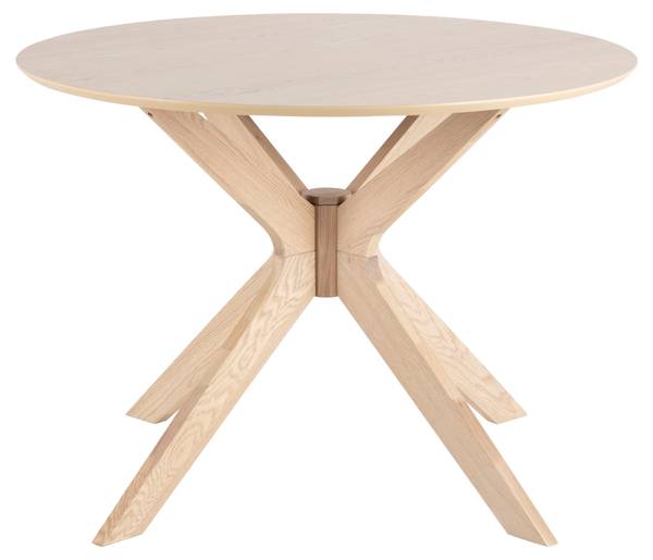 Table à manger Duffy Marron - En partie en bois massif - 105 x 75 x 105 cm
