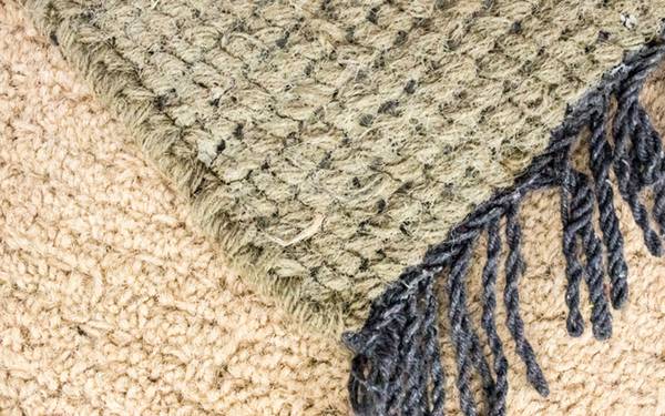 Handgeknüpft Wollteppich Beige - Wolle - 70 x 2 x 140 cm