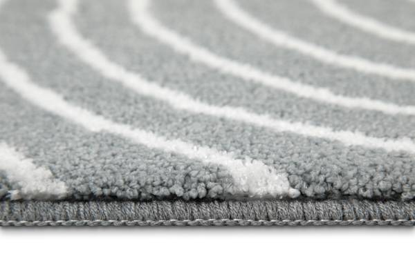 Badteppich Hilda Grau - Polyester - 60 x 2 x 100 cm