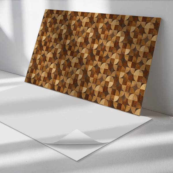 Klebepaneele Holz Geo-Stil 100 x 50 cm