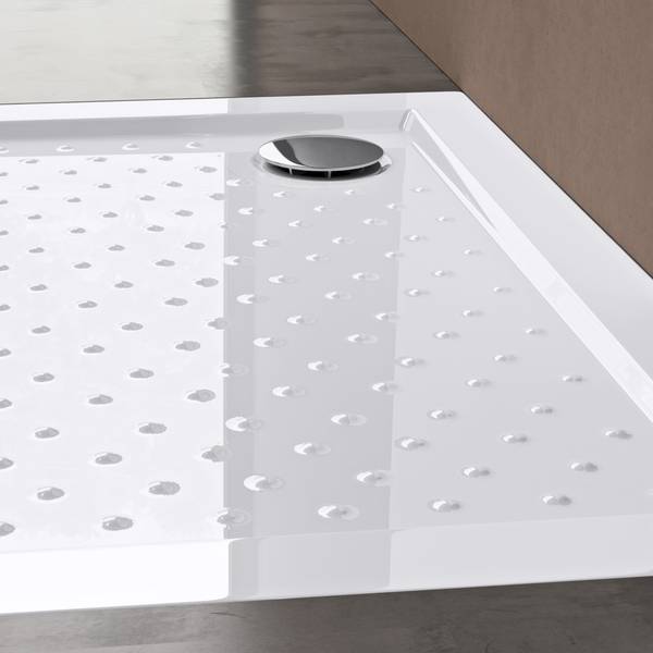 Duschwanne Lucia01AR-W Weiß - 90 x 90 cm