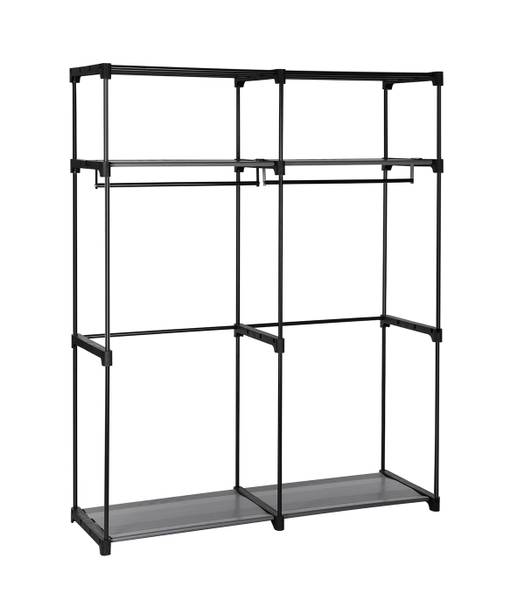 Stoffschrank Branville I Vliesgewebe / Eisen - Anthrazit - Grau