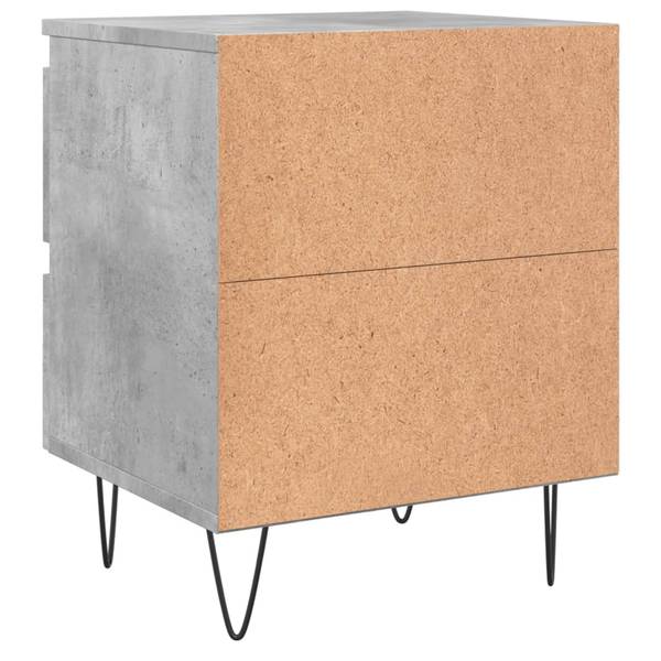 Nachttisch M641653 Grau - Holzwerkstoff - 35 x 50 x 35 cm