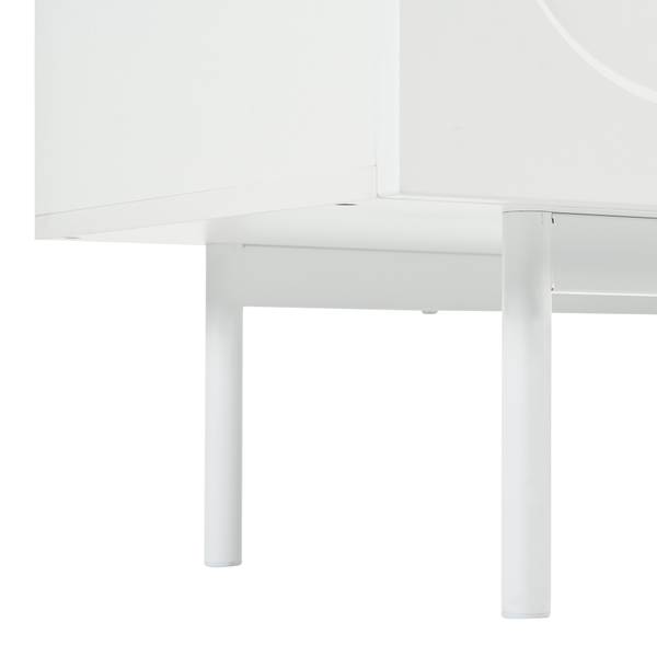 Sideboard O3110 Weiß - Holzwerkstoff - 140 x 80 x 42 cm