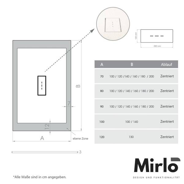 Duschwanne  VIC 70 x 180 cm