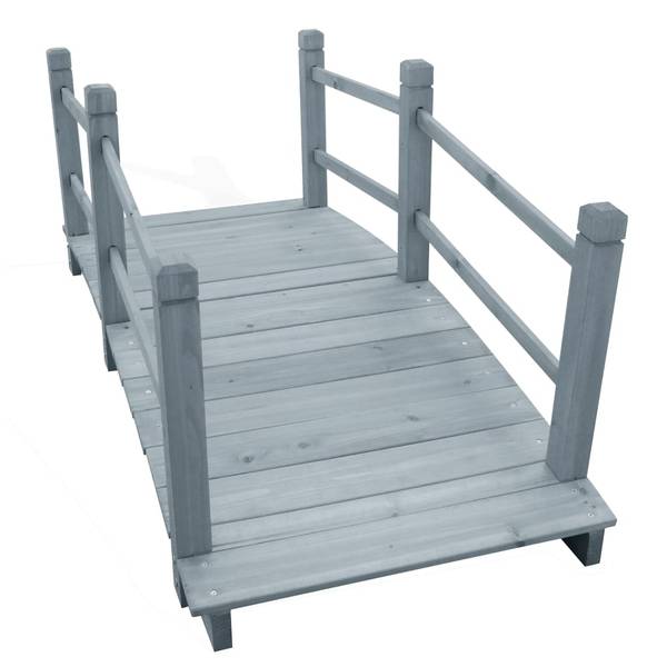 Gartenbrücke 3004590 Grau - Tanne - 60 x 56 x 140 cm