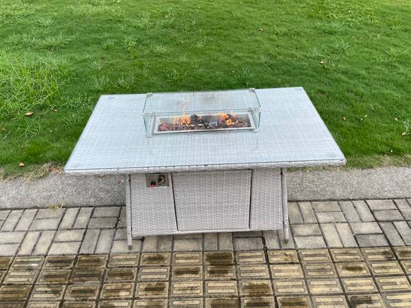 Gartenlounge Sofa Set R(7er-Set) Grau - Webstoff