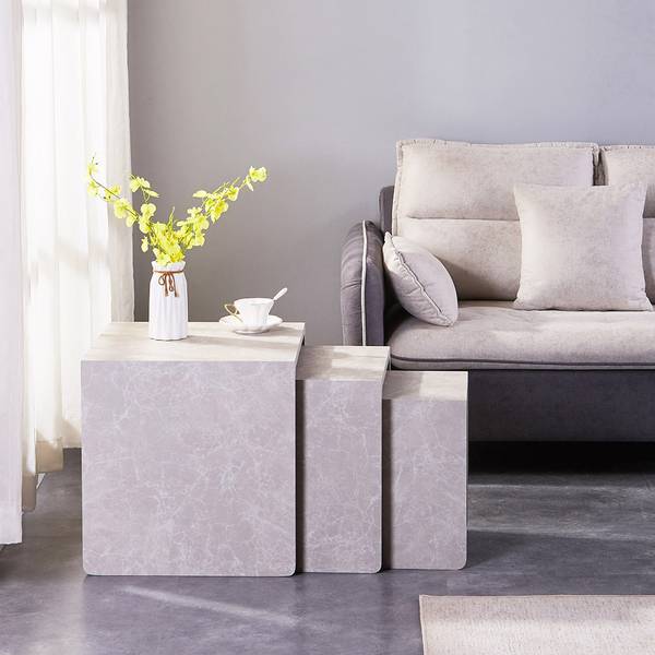 Beistelltisch IRIMA Beige - Holzwerkstoff - 34 x 39 x 34 cm
