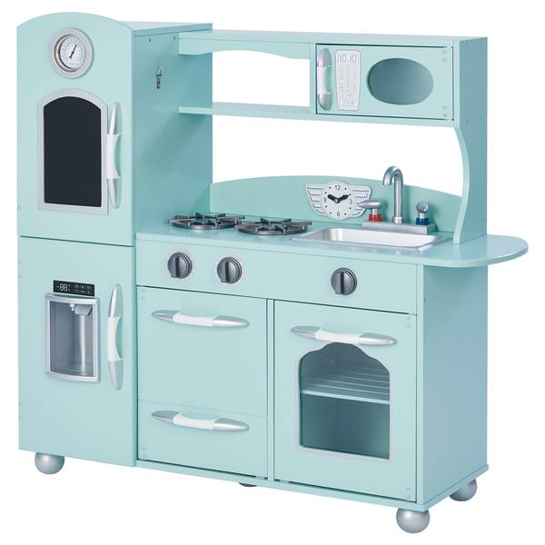 Kinder spielen Küche TD-11414M Grün - Massivholz - 30 x 94 x 98 cm