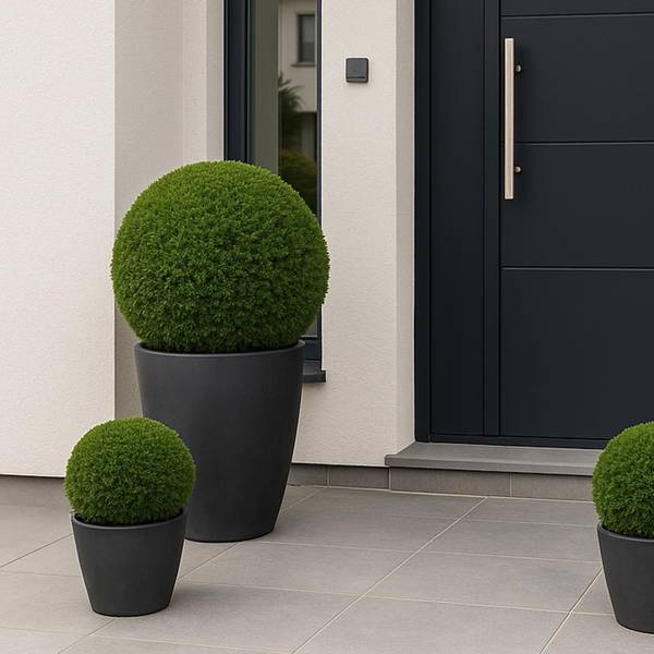 Künstlicher Busch O96 Grün - Polyethylen - 32 x 32 x 32 cm