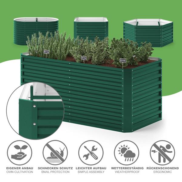 Verhoogd tuinbed 54723 groen