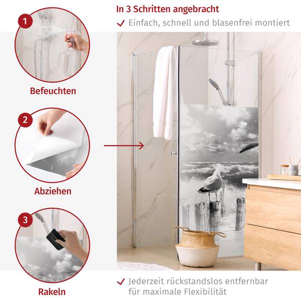 Dusch‑Sichtschutz Absolut Sylt II 70 x 200 cm