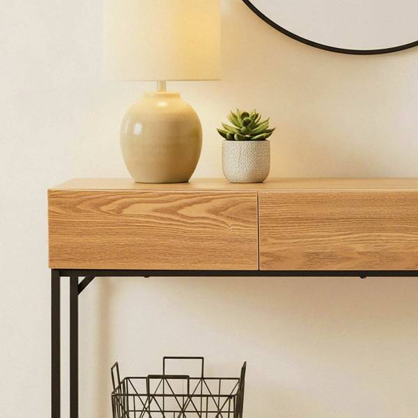 Console TESSA Marron - Bois manufacturé - 35 x 81 x 120 cm