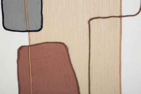 Tableau sur toile Peinture B Bois massif - 3 x 100 x 80 cm