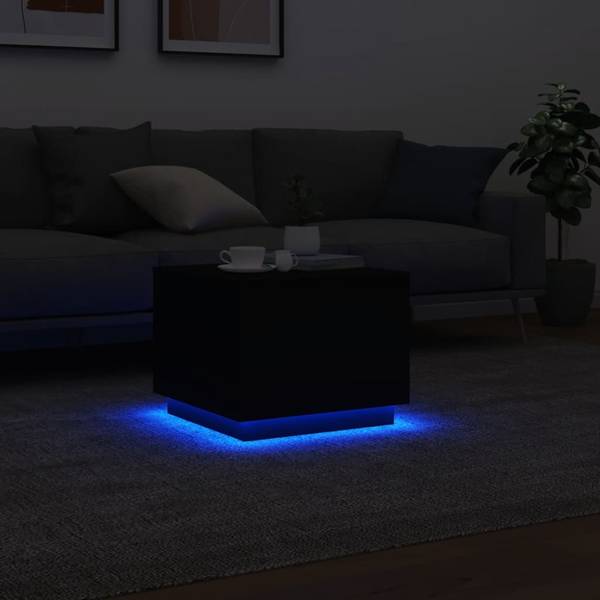 Couchtisch D848 Schwarz - Tiefe: 50 cm